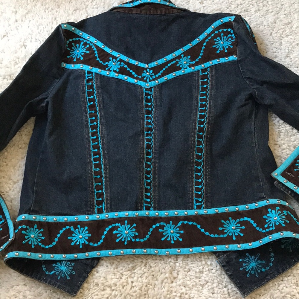 Embellished Denim Jacket szS πΊHPπΊ - Picture 7 of 12